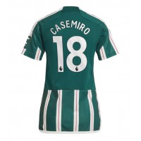 Manchester United Casemiro #18 Gostujuci Dres za Ženska 2023-24 Kratak Rukav